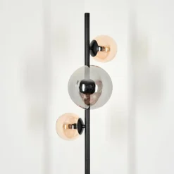 Lampadaire - Verre 10 cm, 15 cm Remaisnil Ambre, Fumé, 3 lumières