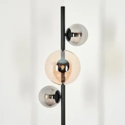 Lampadaire - Verre 10 cm, 15 cm Remaisnil Ambre, Fumé, 3 lumières
