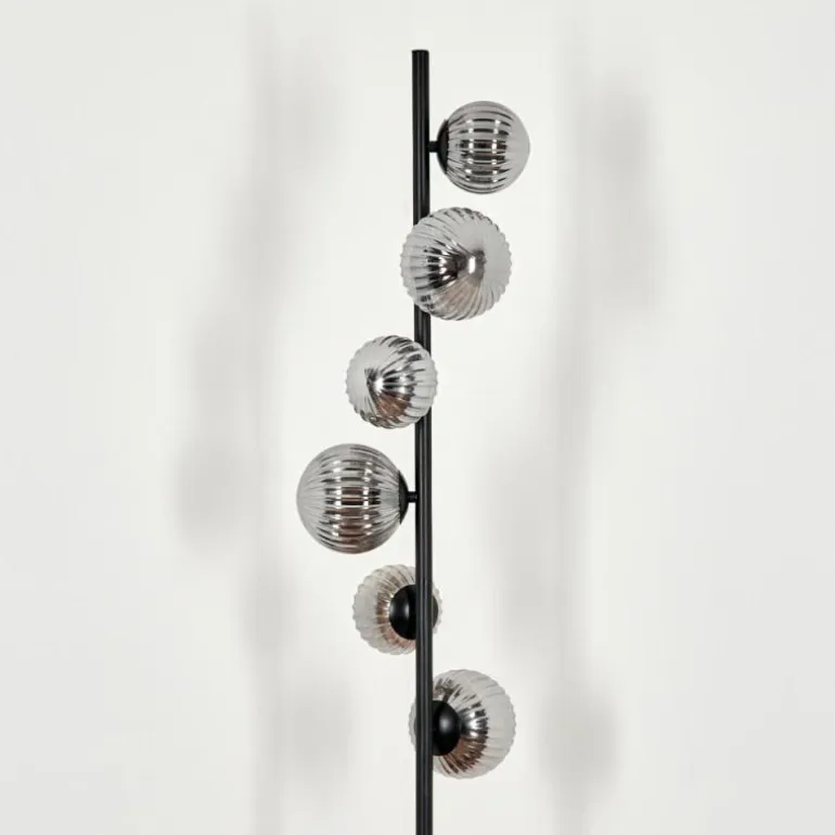 Lampadaire - Verre 10 cm, 12 cm Remaisnil Fumé, 6 lumières