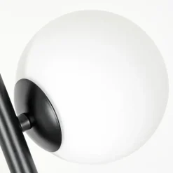 Lampadaire - Verre 10 cm, 12 cm Remaisnil Blanc, 3 lumières