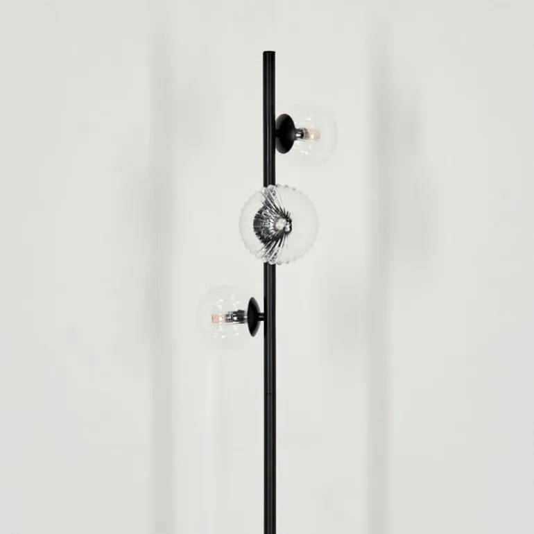 Lampadaire - Verre 10 cm, 12 cm Remaisnil Clair, 3 lumières