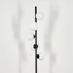 Lampadaire - Verre 10 cm, 12 cm Remaisnil Blanc, 5 lumières