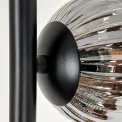 Lampadaire - Verre 10 cm, 12 cm Remaisnil Fumé, 5 lumières