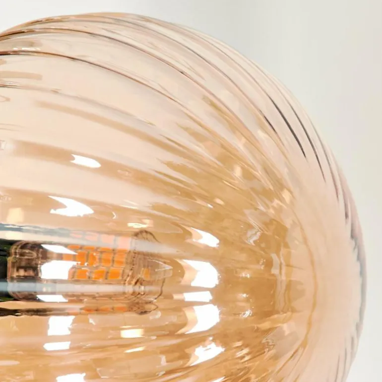 Lampadaire - Verre 10 cm, 12 cm Remaisnil Ambre, 5 lumières
