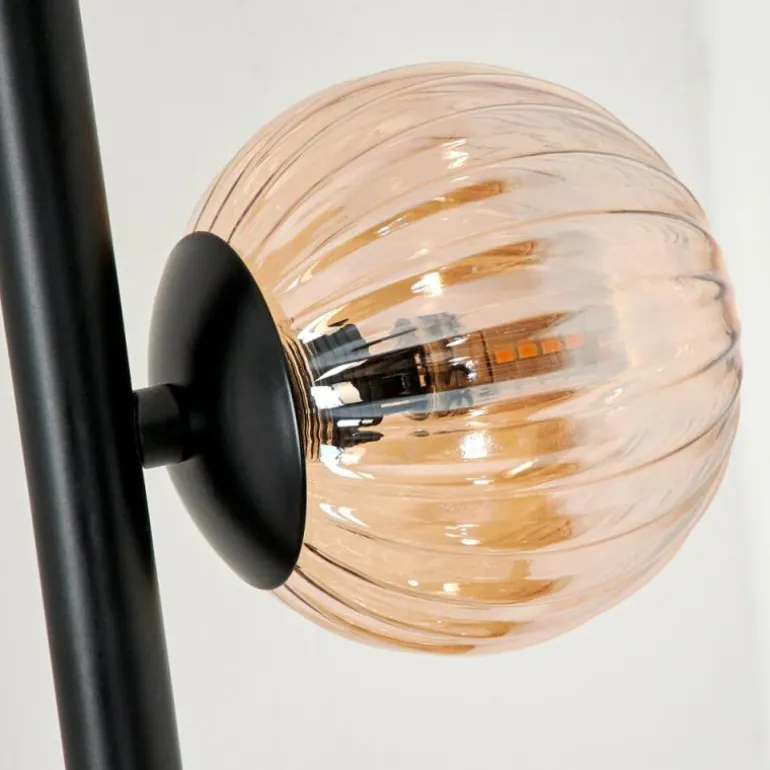 Lampadaire - Verre 10 cm, 12 cm Remaisnil Ambre, 5 lumières
