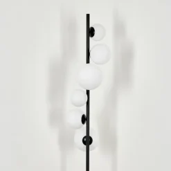 Lampadaire - Verre 10 cm, 12 cm, 15 cm Remaisnil Blanc, 6 lumières