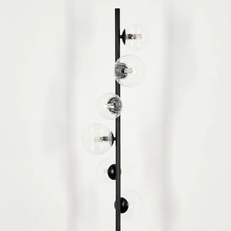Lampadaire - Verre 10 cm, 12 cm Remaisnil Clair, 6 lumières