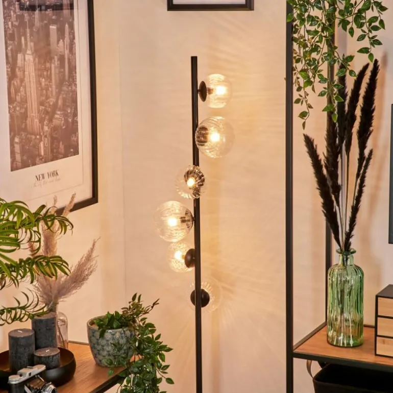 Lampadaire - Verre 10 cm, 12 cm Remaisnil Clair, 6 lumières