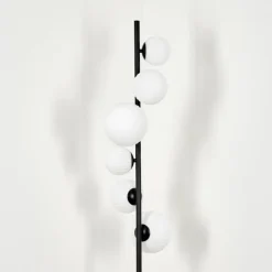 Lampadaire - Verre 10 cm, 12 cm, 15 cm Remaisnil Blanc, 6 lumières