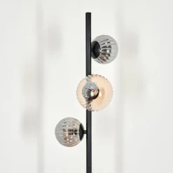 Lampadaire - Verre 10 cm, 12 cm Remaisnil Ambre, Fumé, 3 lumières