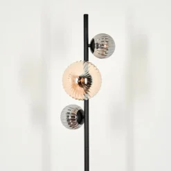 Lampadaire - Verre 10 cm, 15 cm Remaisnil Ambre, Fumé, 3 lumières
