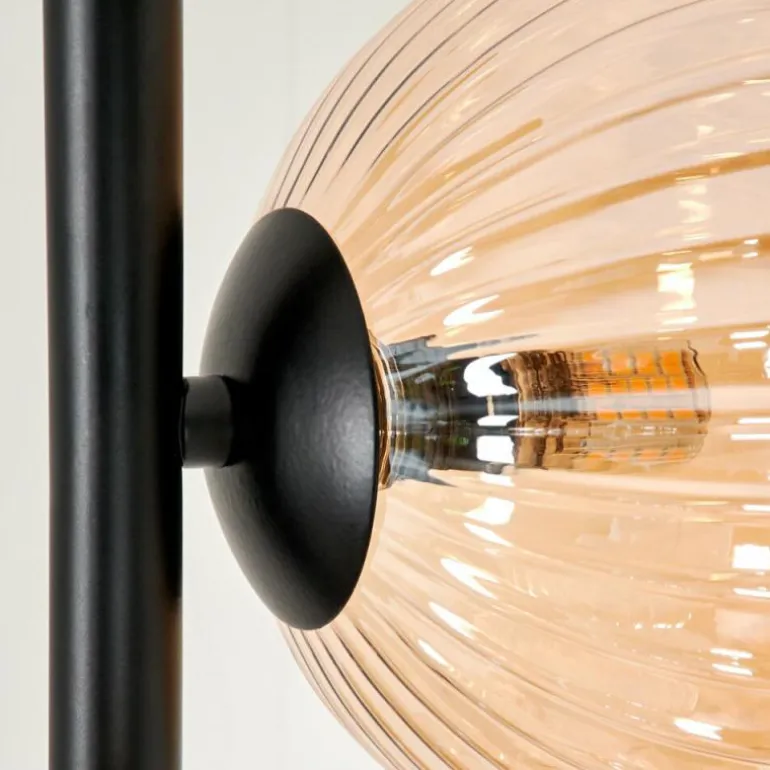 Lampadaire - Verre 12 cm, 15 cm Remaisnil Noir, 3 lumières