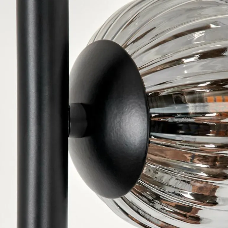 Lampadaire - Verre 10 cm, 12 cm Remaisnil Noir, 5 lumières