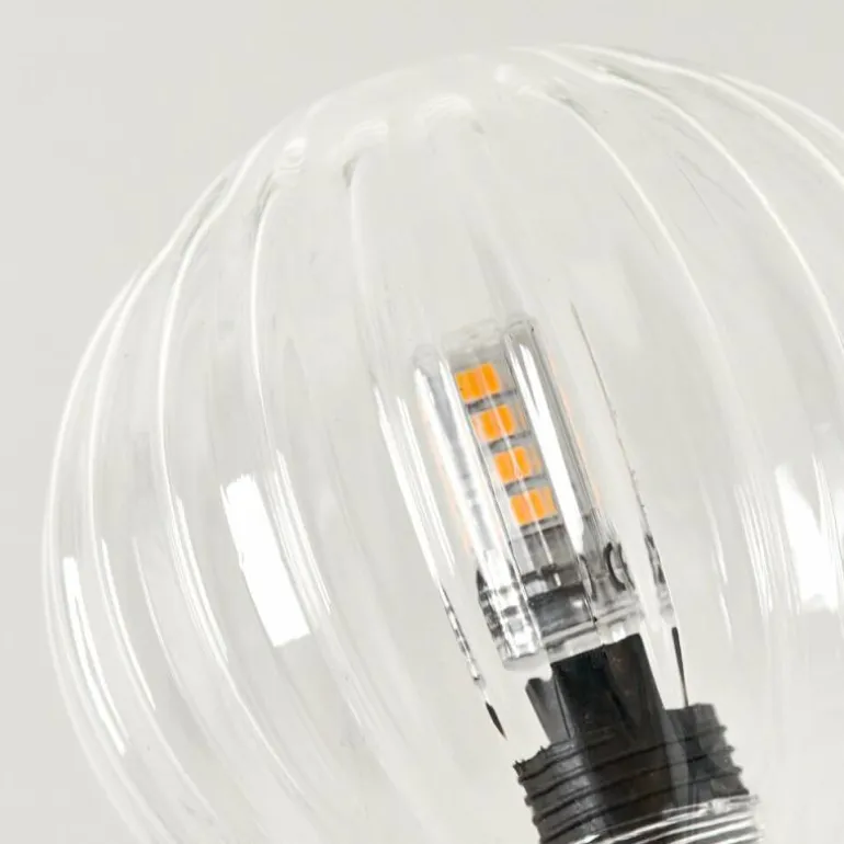 Lampadaire - Verre 10 cm Bernado Clair, 3 lumières
