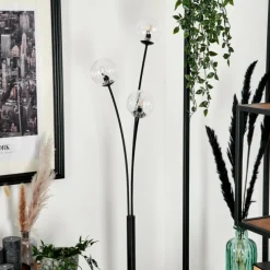 Lampadaire - Verre 10 cm Bernado Clair, 3 lumières