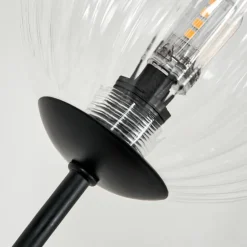 Lampadaire - Verre 12 cm Bernado Clair, 3 lumières