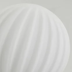 Lampadaire - Verre 10 cm Bernado Blanc, 3 lumières