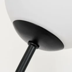 Lampadaire - Verre 10 cm Bernado Blanc, 3 lumières