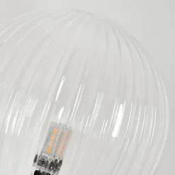 Lampadaire - Verre 15 cm Bernado Clair, 3 lumières