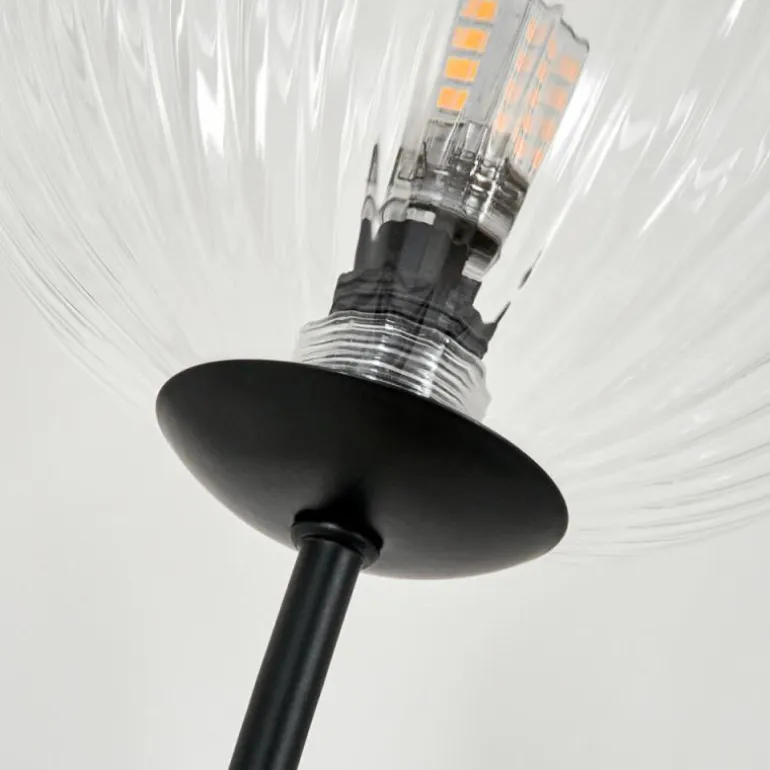 Lampadaire - Verre 15 cm Bernado Clair, 3 lumières