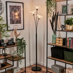 Lampadaire - Verre 15 cm Bernado Clair, 3 lumières