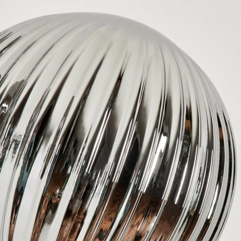 Lampadaire - Verre 15 cm Bernado Fumé, 3 lumières