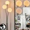 Lampadaire - Verre 15 cm Bernado Blanc, 3 lumières