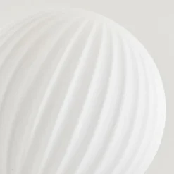 Lampadaire - Verre 15 cm Bernado Blanc, 3 lumières