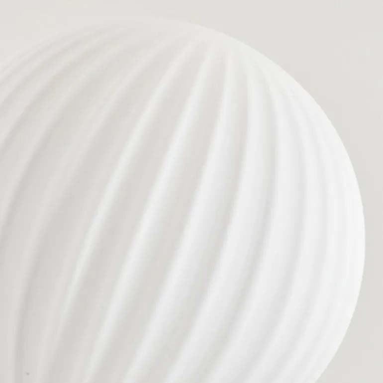 Lampadaire - Verre 15 cm Bernado Blanc, 3 lumières