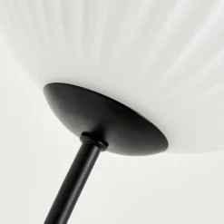 Lampadaire - Verre 15 cm Bernado Blanc, 3 lumières