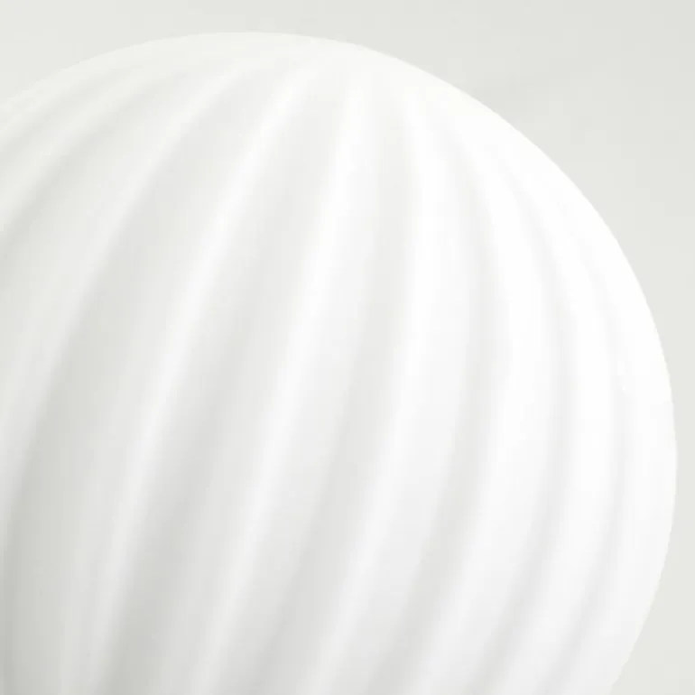 Lampadaire - Verre 10 cm Bernado Blanc, 6 lumières