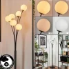 Lampadaire - Verre 10 cm Bernado Blanc, 6 lumières