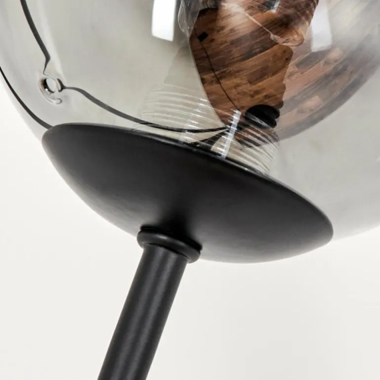 Lampadaire - Verre 10 cm Bernado Clair, Fumé, 6 lumières