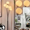 Lampadaire - Verre 12 cm Bernado Blanc, 5 lumières