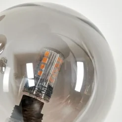 Lampadaire - Verre 10 cm Bernado Clair, Fumé, 6 lumières