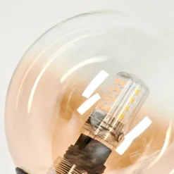 Lampadaire - Verre 10 cm Bernado Ambre, Clair, 6 lumières