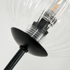 Lampadaire - Verre 12 cm Bernado Clair, 6 lumières