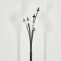 Lampadaire - Verre 12 cm Bernado Clair, 6 lumières