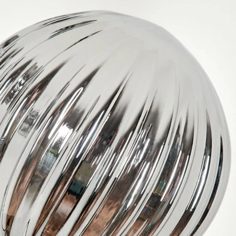 Lampadaire - Verre 10 cm Bernado Fumé, 6 lumières