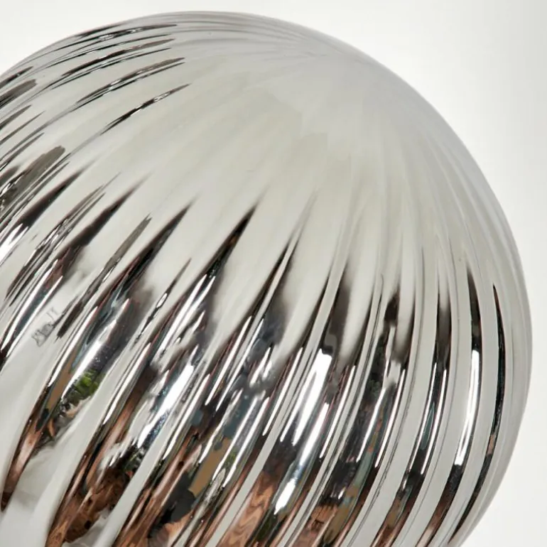 Lampadaire - Verre 12 cm Bernado Fumé, 6 lumières