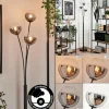 Lampadaire - Verre 12 cm Bernado Clair, Fumé, 3 lumières