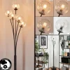 Lampadaire - Verre 10 cm Bernado Clair, 5 lumières
