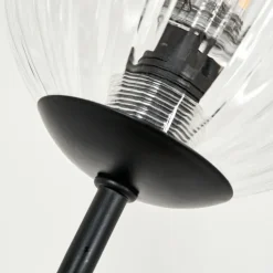Lampadaire - Verre 10 cm Bernado Clair, 5 lumières