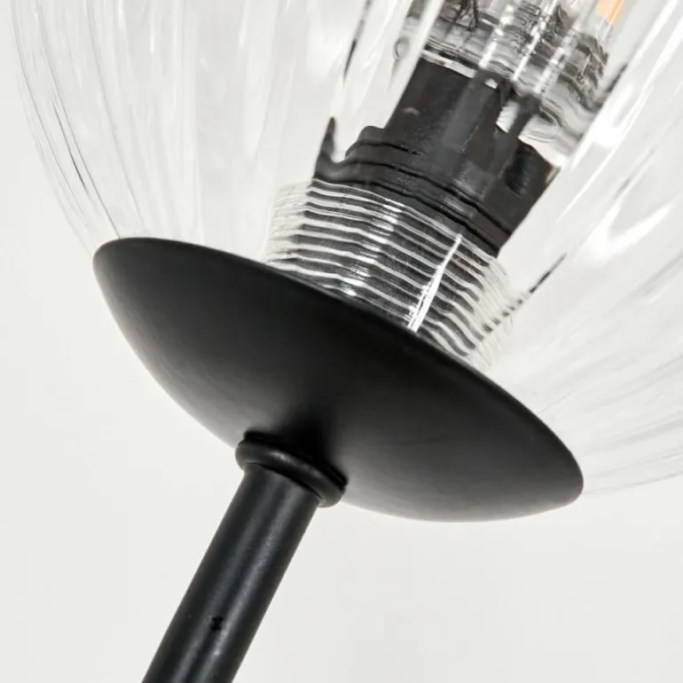 Lampadaire - Verre 10 cm Bernado Clair, 5 lumières