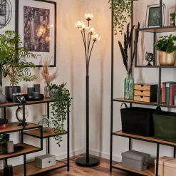 Lampadaire - Verre 10 cm Bernado Clair, 5 lumières