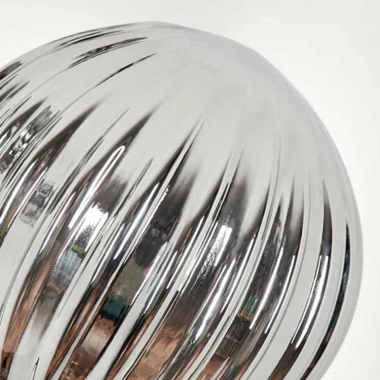 Lampadaire - Verre 10 cm Bernado Fumé, 3 lumières