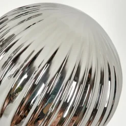 Lampadaire - Verre 12 cm Bernado Fumé, 3 lumières