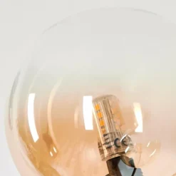 Lampadaire - Verre 12 cm Bernado Ambre, Clair, 5 lumières