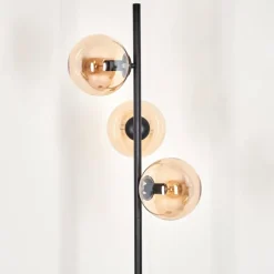 Lampadaire - Verre 15 cm Gastor Ambre, 3 lumières