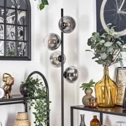 Lampadaire - Verre 15 cm Gastor Clair, Fumé, 4 lumières